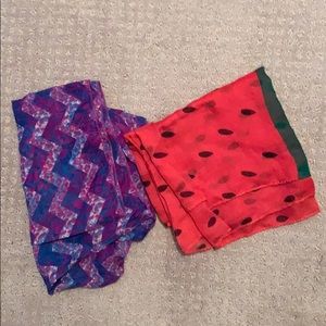 2 fun funky scarves